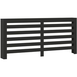 vidaXL Radiatorombouw 175x20x82 cm bewerkt hout zwart