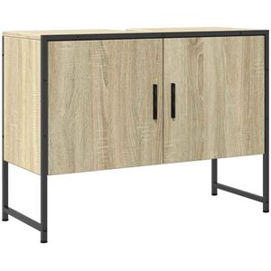 vidaXL Wastafelkast 80x33x60 cm bewerkt hout sonoma eikenkleurig