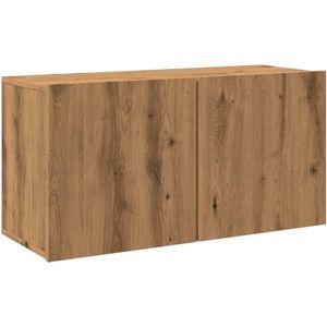 vidaXL Tv-meubel wandgemonteerd 80x30x41 cm artisanaal eikenkleurig