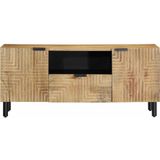 vidaXL - Tv-meubel - 105x33x46 - cm - massief - mangohout - bruin