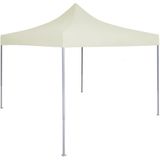 vidaXL Professionele Inklapbare Partytent 2x2m Staal Crème