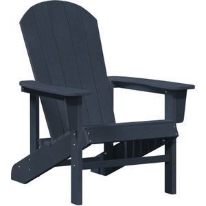 vidaXL Ligbed Adirondack Marineblauw 74x82x91 cm HDPE