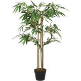 vidaXL-Kunstplant-bamboe-380-bladeren-80-cm-groen