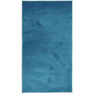 vidaXL Vloerkleed OVIEDO laagpolig 60x110 cm turquoise