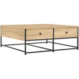 vidaXL-Salontafel-100x99x40-cm-bewerkt-hout-sonoma-eikenkleurig