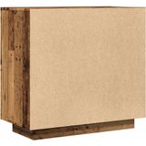 vidaXL Dressoir 80x40x75 cm bewerkt hout oud houtkleurig
