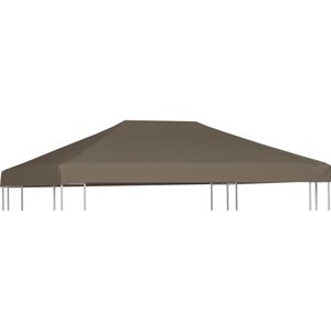 VidaXL Prieeldak 310 g/m² 3x3 m Taupe - Duurzaam en stijlvol prieeldak