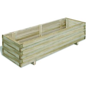 VidaXL Verhoogde Rechthoekige Plantenbak 120x40x30 cm - Hout