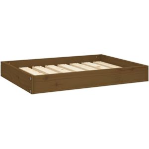 vidaXL Hondenmand 71,5x54x9 cm massief grenenhout honingbruin