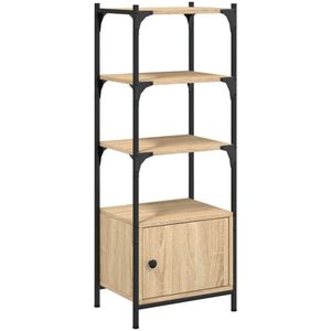 vidaXL Boekenkast 3-laags 41x30x109,5 cm bewerkt hout sonoma eiken