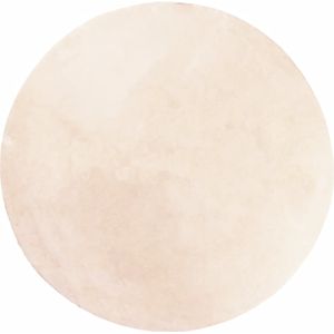 vidaXL-Vloerkleed-HUARTE-laagpolig-zacht-wasbaar-Ø-200-cm-beige
