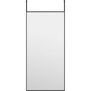 vidaXL-Deurspiegel-30x60-cm-glas-en-aluminium-zwart