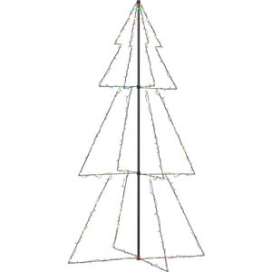 vidaXL Kegelkerstboom 300 LED's binnen en buiten 120x220 cm