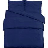 vidaXL Dekbedovertrekset 200x220 cm katoen marineblauw