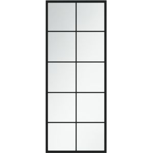 vidaXL-Wandspiegel-100x40-cm-metaal-zwart