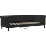 vidaXL-Slaapbank-met-onderschuifbed-en-lades-80x200-cm-fluweel-zwart