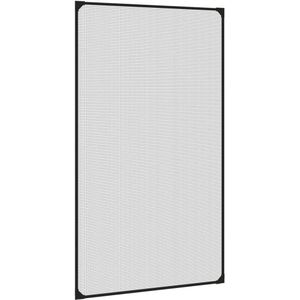 vidaXL - Insectenhor - voor - ramen - magnetisch - 80x140 - cm - antracietkleurig