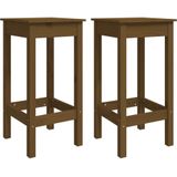 vidaXL-Barstoelen-2-st-40x40x78-cm-massief-grenenhout-honingbruin