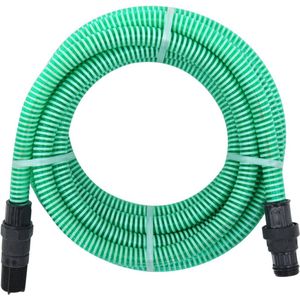 VidaXL Zuigslang met PVC Koppelingen 10m 22mm Groen