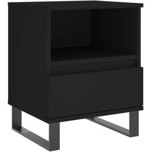 vidaXL-Nachtkastje-40x35x50-cm-bewerkt-hout-zwart
