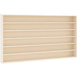 vidaXL - Houten - verzamelvitrine - met - 6 - plankenx8,5x55 - cm