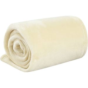 vidaXL-Deken-150x200-cm-polyester-crèmekleurig