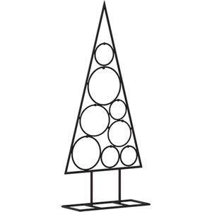 vidaXL Kerstdecoratie kerstboom 60 cm metaal zwart