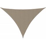 vidaXL Zonnescherm driehoekig 2,5x2,5x3,5 m oxford stof taupe