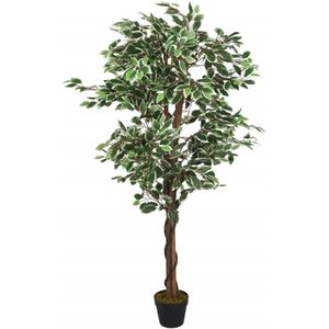 vidaXL-Kunstplant-ficus-378-bladeren-80-cm-groen