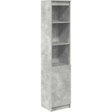 vidaXL Highboard 37,5x35x180 cm spaanplaat betongrijs