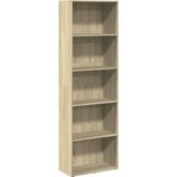 vidaXL Boekenkast 60x30x189 cm bewerkt hout sonoma eikenkleurig