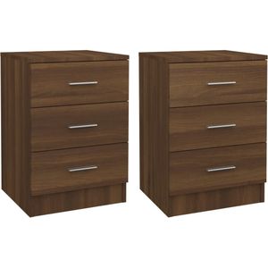 vidaXL-Nachtkastjes-2-st-38x35x56-cm-bewerkt-hout-bruineikenkleurig