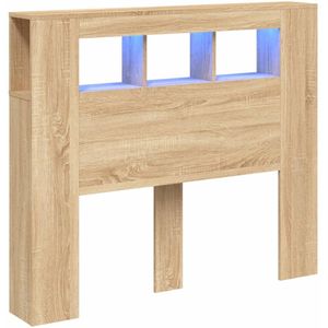 vidaXL Hoofdbord 120x18,5x103,5 cm bewerkt hout sonoma eikenkleurig