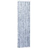 vidaXL-Vliegengordijn-56x185-cm-chenille-zilverkleurig