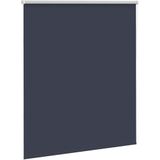vidaXL Rolgordijn verduisterend 125x150 cm stofbreedte 121,6 cm blauw