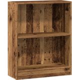 vidaXL - Boekenkastx24x76 - cm - bewerkt - hout - oud - houtkleurig
