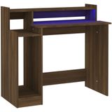 vidaXL-Bureau-met-LED-verlichting-97x45x90-cm-hout-bruin-eikenkleur