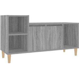 VidaXL Tv-meubel 100x35x55 cm Bewerkt Hout Grijs Sonoma Eikenkleurig