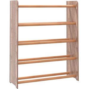 vidaXL-Schoenenrek-65x24x81-cm-bewerkt-hout-bruin