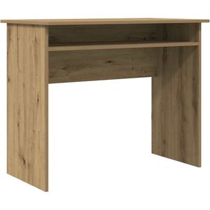 vidaXL Bureau 90x50x74 cm bewerkt hout artisanaal eikenkleur