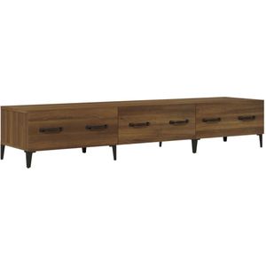 vidaXL-Tv-meubel-150x34,5x30-cm-bewerkt-hout-bruin-eikenkleur