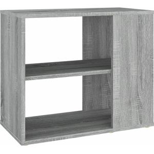 vidaXL Bijzetkast 60x30x50 cm bewerkt hout grijs sonoma eikenkleurig