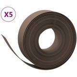 vidaXL Tuinranden 5 st 10 m 15 cm polyetheen bruin