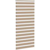 vidaXL Zebra Blind 115x200 cm stofbreedte 110,9 cm polyester zandbruin
