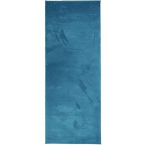 vidaXL Vloerkleed OVIEDO laagpolig 80x200 cm turquoise