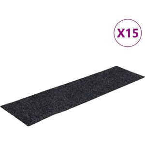 vidaXL-15-st-Trapmatten-zelfklevend-rechthoekig-76x20-cm-grijs