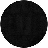 vidaXL-Vloerkleed-PAMPLONA-shaggy-hoogpolig-modern-Ø-100-cm-zwart