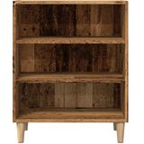 vidaXL Dressoir 57x35x75 cm bewerkt hout oud houtkleurig
