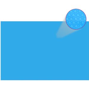 Zwembadzeil rechthoekig 300 x 200 cm PE blauw