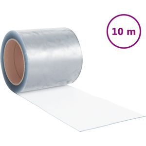 vidaXL Deurgordijn 200x1,6 mm 10 m PVC transparant